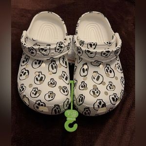 Classic White Skull Print Crocs
